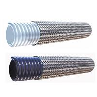 Convoluted PTFE Hose with 316 Stainless Steel Braid - SCW/SCB